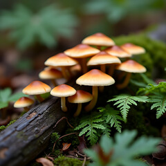 Poster - mushrooms in the forest