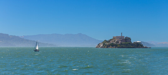 Wall Mural - Alcatraz Island Prison near San Francisco