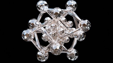 Poster - abstract molecular structure in 3d visualization