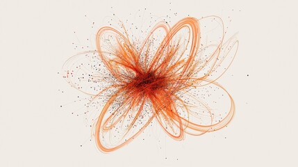 Poster - Vibrant Abstract Design with Flowing Energetic Lines