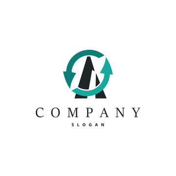 Minimal Initial A Letter Logo, Modern And Luxury Geometric Design, Icon Vector Template Element