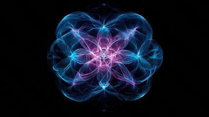 Poster - Abstract Light Formation with Colorful Swirls and Elegance