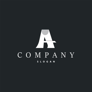 Minimal Initial A Letter Logo, Modern And Luxury Geometric Design, Icon Vector Template Element