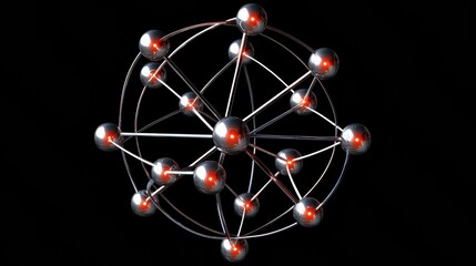 Poster - modern 3d representation of molecular structure