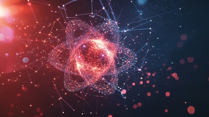 Poster - Abstract Atom Model with Bright Energy Connections