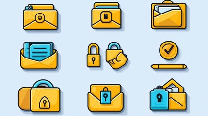 Poster - Colorful Icons for Secure Communication and Privacy