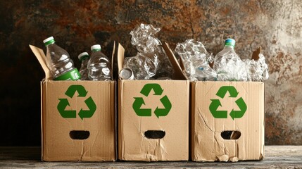 Poster - Recycling Boxes for Plastic Waste Management
