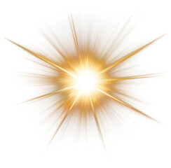 Wall Mural - png sun beam effect with flare background light explosion.