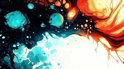 Poster - Colorful Abstract Watercolor Artwork