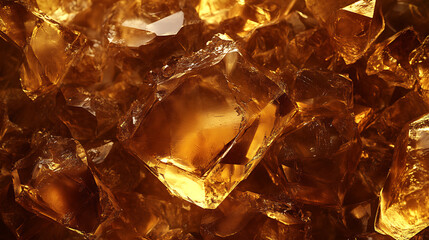 Poster - Texture background featuring a bunch of 24-karat solid gold nuggets