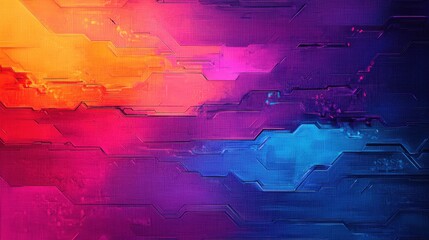 Poster - Abstract Quantum Computer Components in Futuristic Design