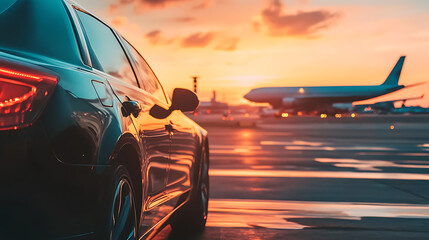 Poster - flawless travel experience: luxury car rentals at airports
