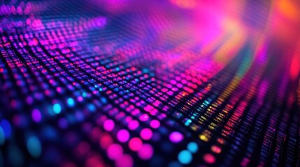 Poster - Abstract Colorful Bokeh Lights on a Dark Surface