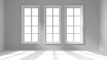 Fototapete - Wall interior background, studio and backdrops show products, with shadow from window color pink background for text insertion and presentation product