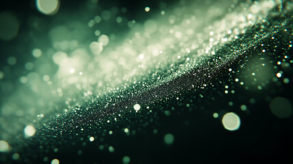 Leinwandbilder - White green blurred gradient on dark grainy background, glowing light spot, copy space