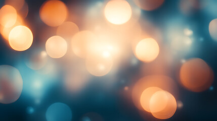 Leinwandbilder - Light flare filter, Blur glow overlay, Sunlight reflection, Bokeh radiance, Defocused blue white orange color gradient texture abstract background