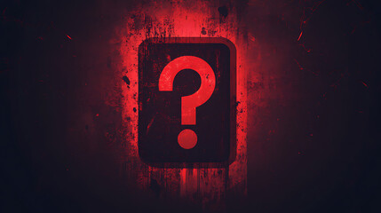 Fototapete - Concept of hacking illustrated with a caution sign showing an exclamation mark on a dark red background, highlighting security awareness