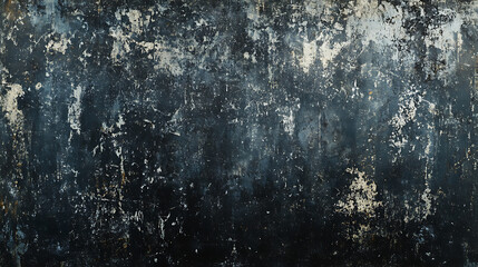 Aufkleber - Black grunge scratched background, old film effect, dusty scary texture, dark wallpaper design, modern artwork