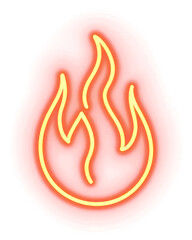 Poster - PNG Fire light background glowing.