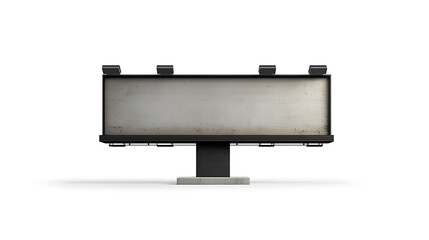 Poster - A realistic empty billboard isolated on a white background, serving as a template for large-format outdoor advertisements or media promotions