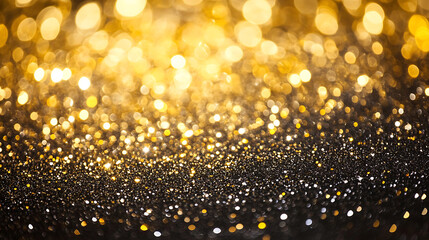 Poster - White and gold luxury billionaire text effect on black background