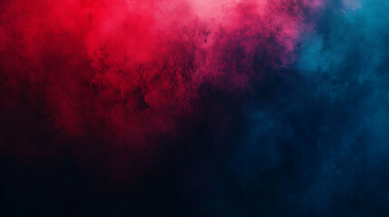 Fototapete - Abstract color background, Dark blue red glow, Diffuse glare, Blurry highlights, Gradient blend, Modern design template