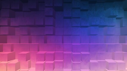 Cube Extrude pastel grainy gradient abstract background, noise texture effect, banner poster header design