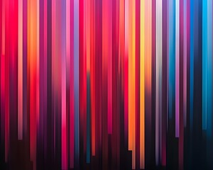 Poster - Vibrant abstract background with vertical lines in bright colors, creating a striking visual display for modern design projects.