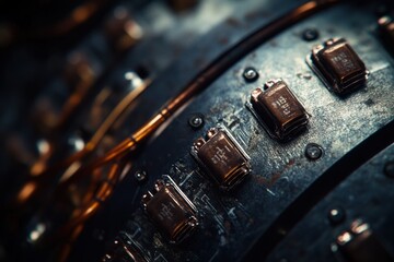 Poster - Close-up of Electronic Components