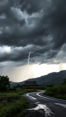 Surviving A Storm isolated with white highlights, png