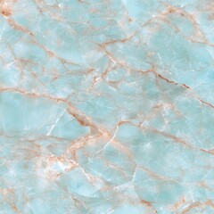 Poster - Abstract blue and brown marble texture with veins.