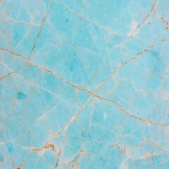 Poster - Close-up of blue marble with natural veins.