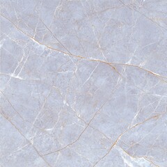 Poster - Elegant light blue marble with a subtle gold vein pattern.