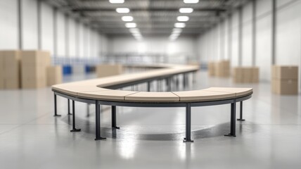 Poster - High-Speed Assembly Line in Motion