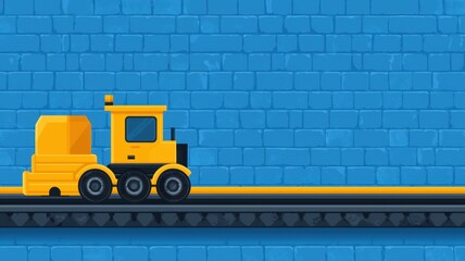 Poster - Assembly Factory Floor with Smooth Distribution Zones