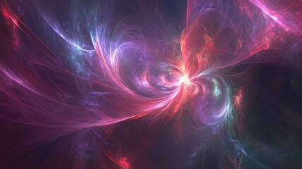 Poster - Colorful Abstract Swirl of Light and Energy