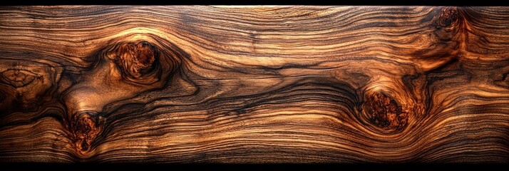 Aufkleber - Close-up of Intricate Wood Grain Patterns with Knots