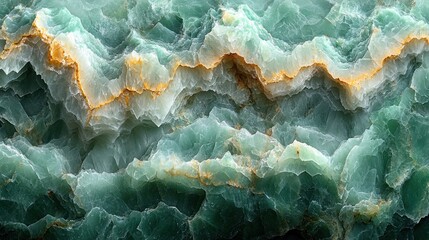 Aufkleber - Close-up of Green and Yellow Onyx Stone Texture