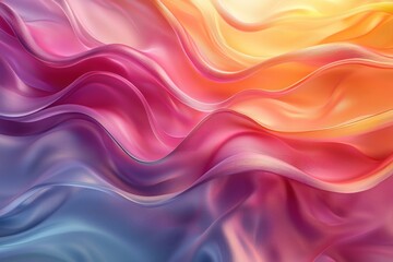 Poster - Abstract Gradient Wavy Surface with Texture