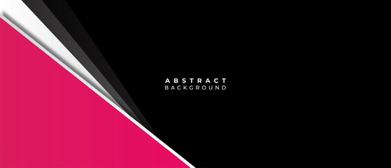 Wall Mural - elegant pink and black geometric abstract background design