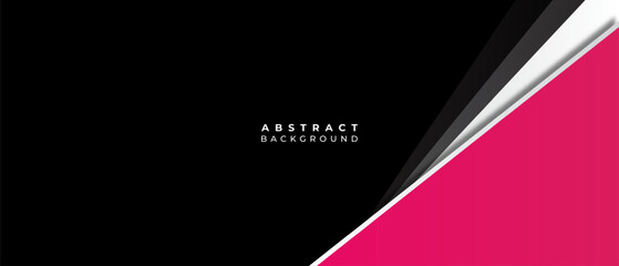 Wall Mural - elegant pink and black geometric abstract background design