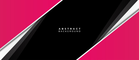 Wall Mural - elegant pink and black geometric abstract background design