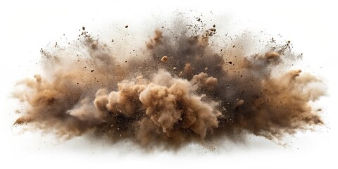 Dust cloud with debris isolated on background, dust, cloud, debris, isolated,background, particles, dusty, blur, fog, pollution