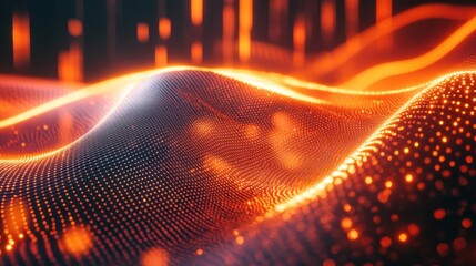 Poster - Abstract Orange Glow