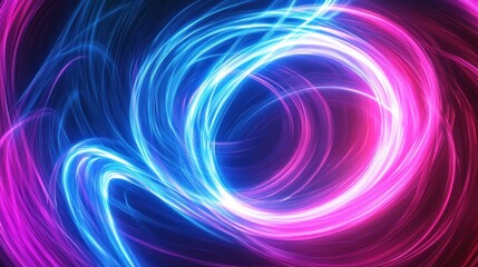 Poster - Abstract Swirling Light Design
