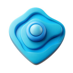 Poster - Blue location icon 3d