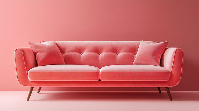 Minimalist room interior with furniture background and copy space