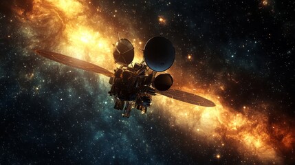 Wall Mural - space probe with space for text