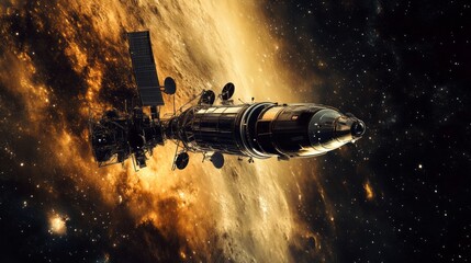 Wall Mural - space probe with space for text