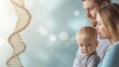© pornchan - Parents with DNA report for child, concept of managing genetic health risks from birth